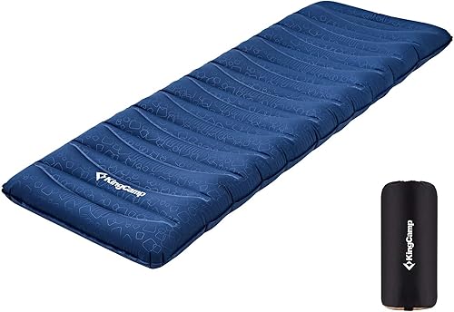 Miniatura 10 de KingCamp Almohadilla de dormir inflable de lujo para acampar, colchón de aire ultra cómodo de lujo, tapete ligero para mochileros, camping,