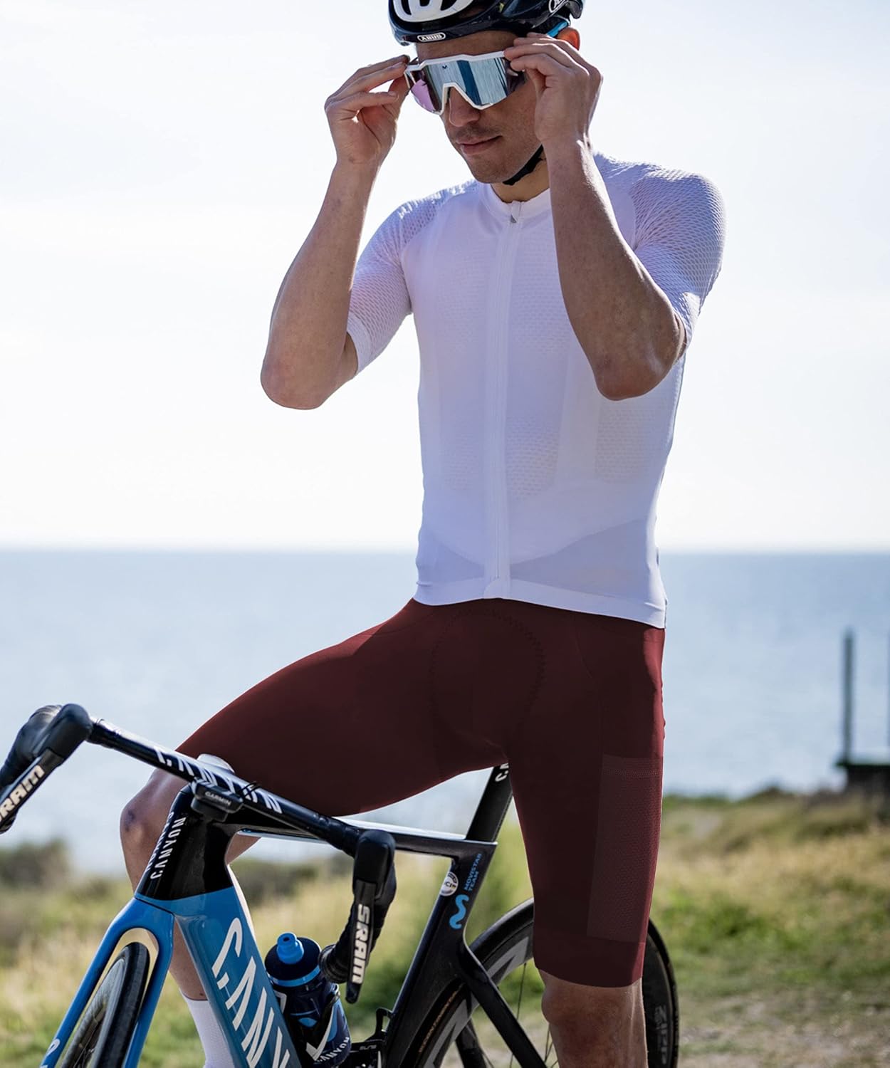 Lo.gas Logas Cycling Bib Shorts Men Cycling Shorts with Shoulder Straps Bike Biking Bibs with 4D Padding Breathable Quick-Dry - Image 8