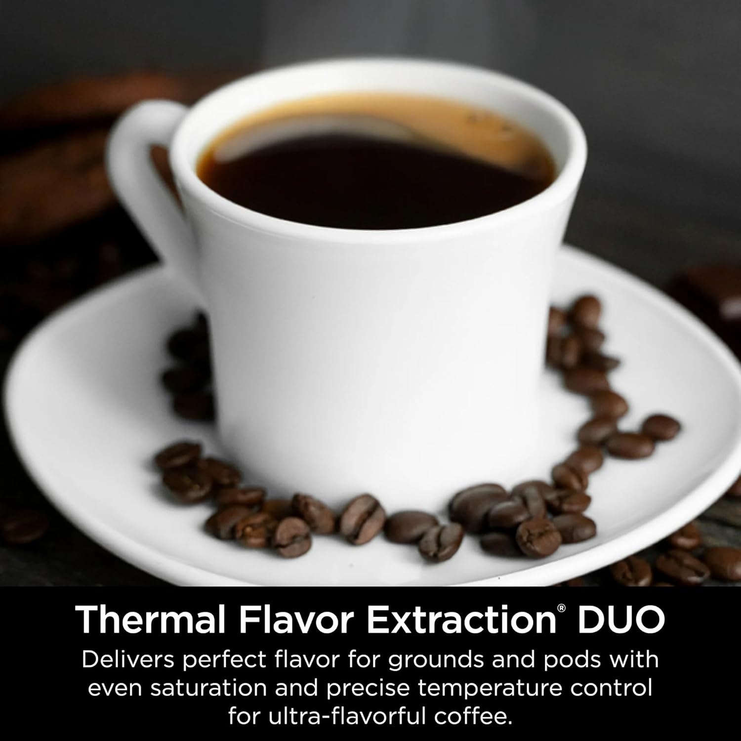 Ninja DualBrew Grounds & Pods Hot & Iced Coffee Maker with Rapid Cold Brew and Thermal Flavor Extraction Duo, 60 oz Removable Reservoir, XL Single-Serve Platform, Adjustable Warming Plate 9 Brew Sizes