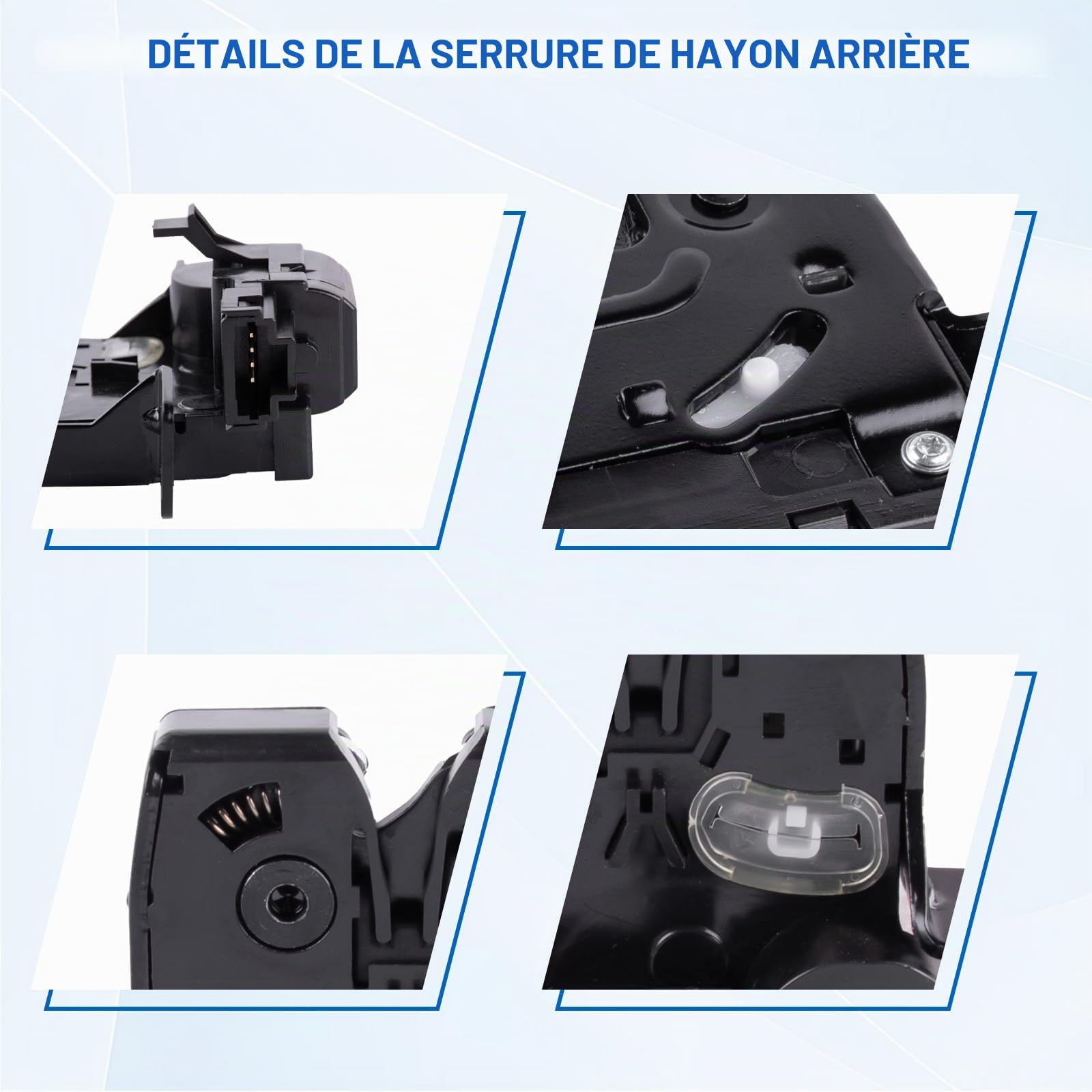 Serrure de hayon, serrure de coffre de hayon de rechange pour Scénic II JM Modus/Grand Modus F JP Clio III Hatchback Accessoires de voiture Pièce # 8200947699 8200076240