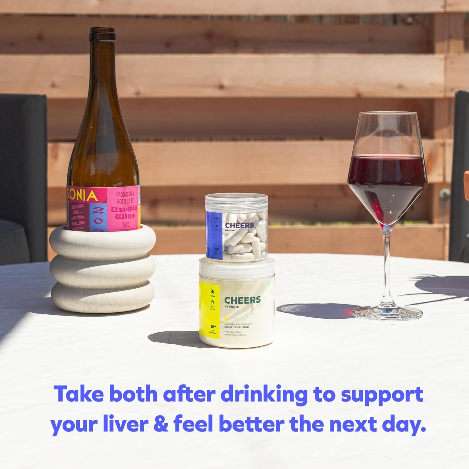 Cheers Classic Combo | Restore + Hydrate | Rehydrate & Feel Better After Drinking | DHM, L-Cysteine, B-Vitamins, Electrolytes | 12 Doses Each | Liver Support | Electrolyte Supplements - Image 7