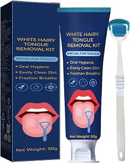 KOAHDE Gel Nettoyant pour la Langue,Gel Nettoyant Pour Langue Avec Brosse,Ensemble De Brosse À Gratter La Langue,Nettoyeur Langue Nettoie Efficacement la Mauvaise Haleine