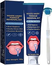Tongue Cleaning Gel Bundle with Brush,Tongue Cleaner,50G,Brush Tongue Coating,Clean Oral Care,Remove Odor and Freshen Breath