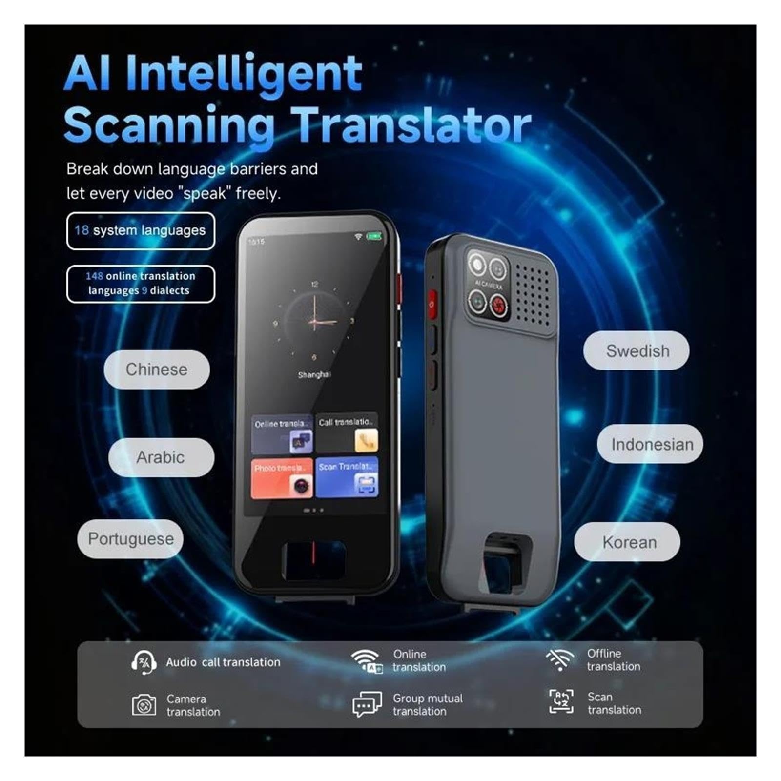 Appareil de traduction de langue S50 Pro