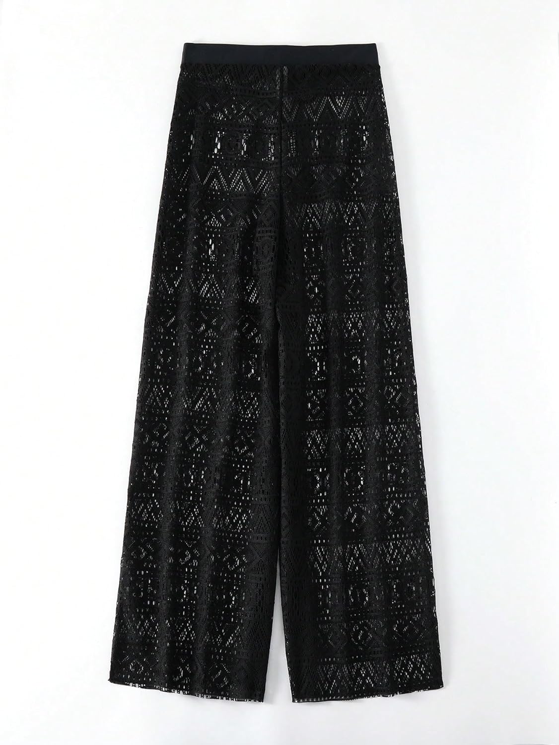 Summer Beach Women's Patterned Shawl Collar Cover Up Pants cover ups for swimwear