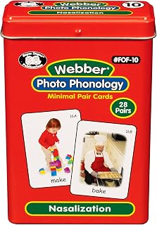 Super Duper Publications | Webber® Photo Phonology Nasalization Minimal Pair Card Deck | Educational Learning Resource for Children