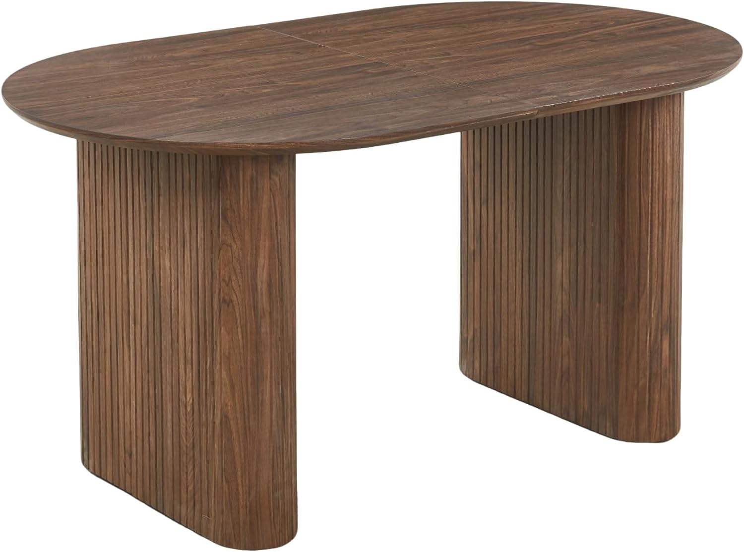 Extensible Dining Table for 4-6 People – Modern Pedestal MDF Table Top, Coffee Table & Office Table, Easy Assembly, Stylish and Durable