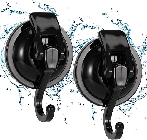 Ganchos con ventosa para ducha, ganchos resistentes al vacío para ducha, ganchos de ducha para ventana, vidrio, cocina, baño, ganchos reutilizables