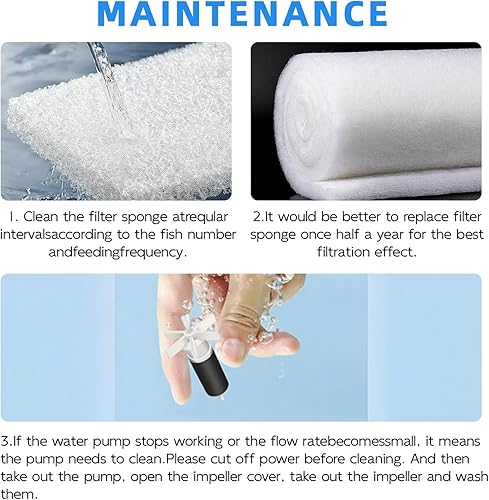 Miniatura 8 de Kits de iniciación de acuario Betta de 1.2 galones con luz LED y bomba de filtro