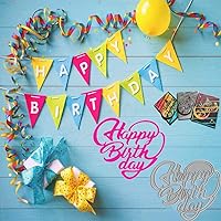 Vista 3 de 4 piezas de troqueles de feliz cumpleaños para hacer tarjetas, herramienta de grabado de plantillas de corte de bricolaje, suministros