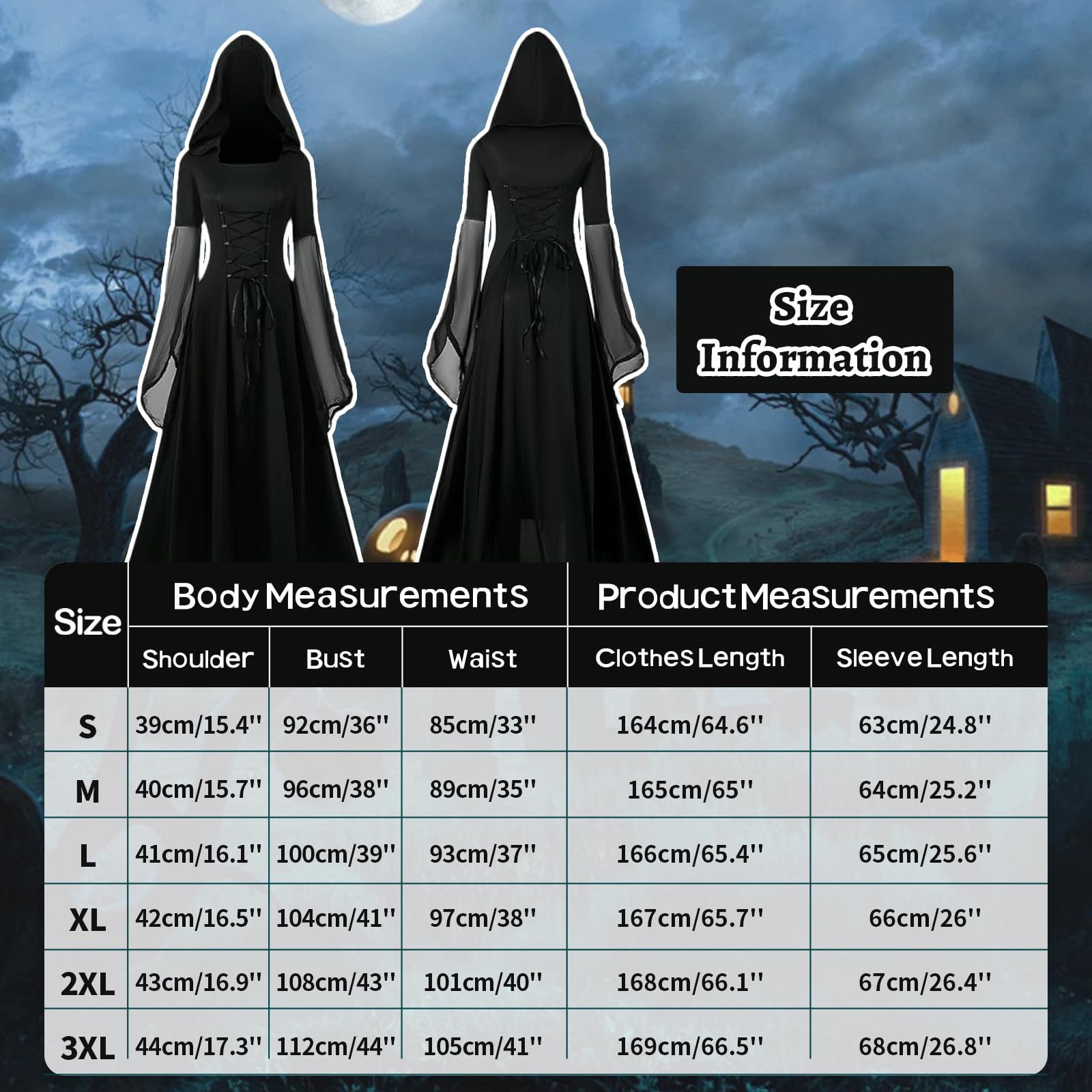 Damen Mittelalter Kleid,Gothic Schnürkleid,Renaissance Vintage Party Cosplay Mittelalter Kleidung(A, M)