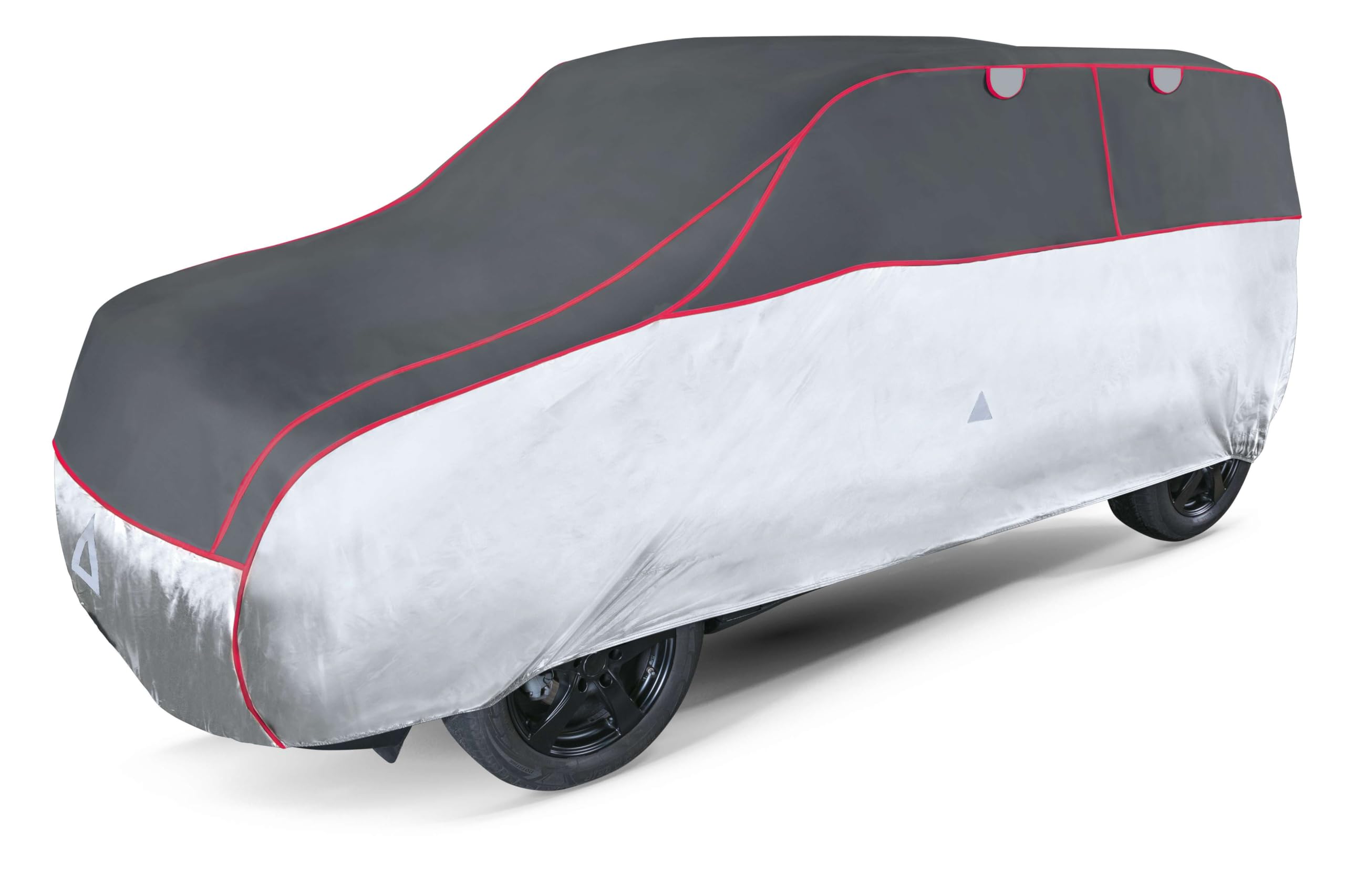 WALSER Funda antigranizo para el Coche Pro, Funda Repelente al Agua antigranizo para automóvil, Lona para Coche, Funda para Coche Talla 9 - Antracita-Plata