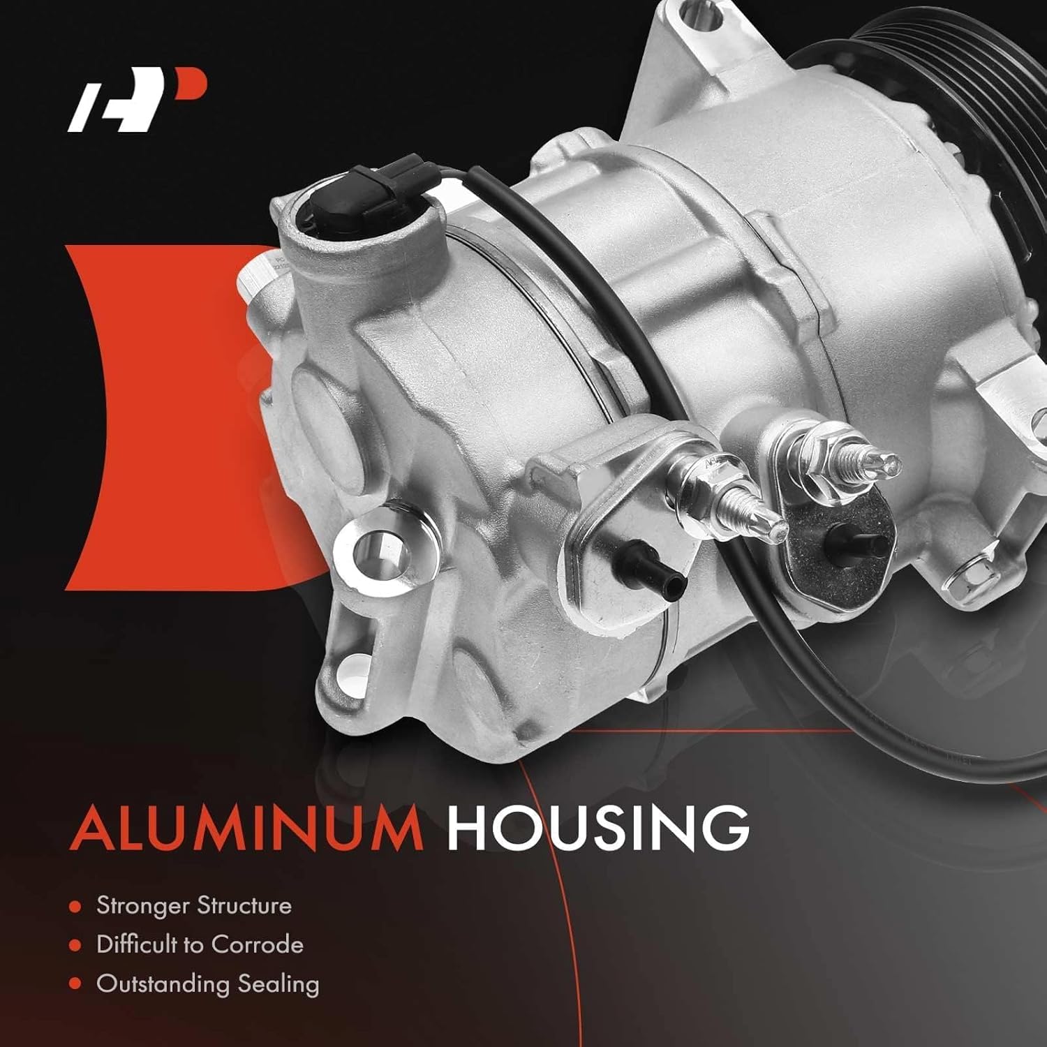 A-Premium Air Conditioner AC Compressor with Clutch Compatible with Jeep Compass Patriot 2009-2017 & Dodge Caliber 2009-2012, 1.8L 2.0L 2.4L