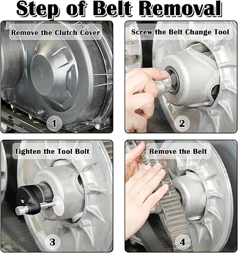 Miniatura 6 de CVT Belt Changing Tool Clutch Spreader Set for 2017-2023 Can Am Maverick X3 Trail MaX, X3 Belt Removal Tool with T30 Torx Wrench #708200720 &