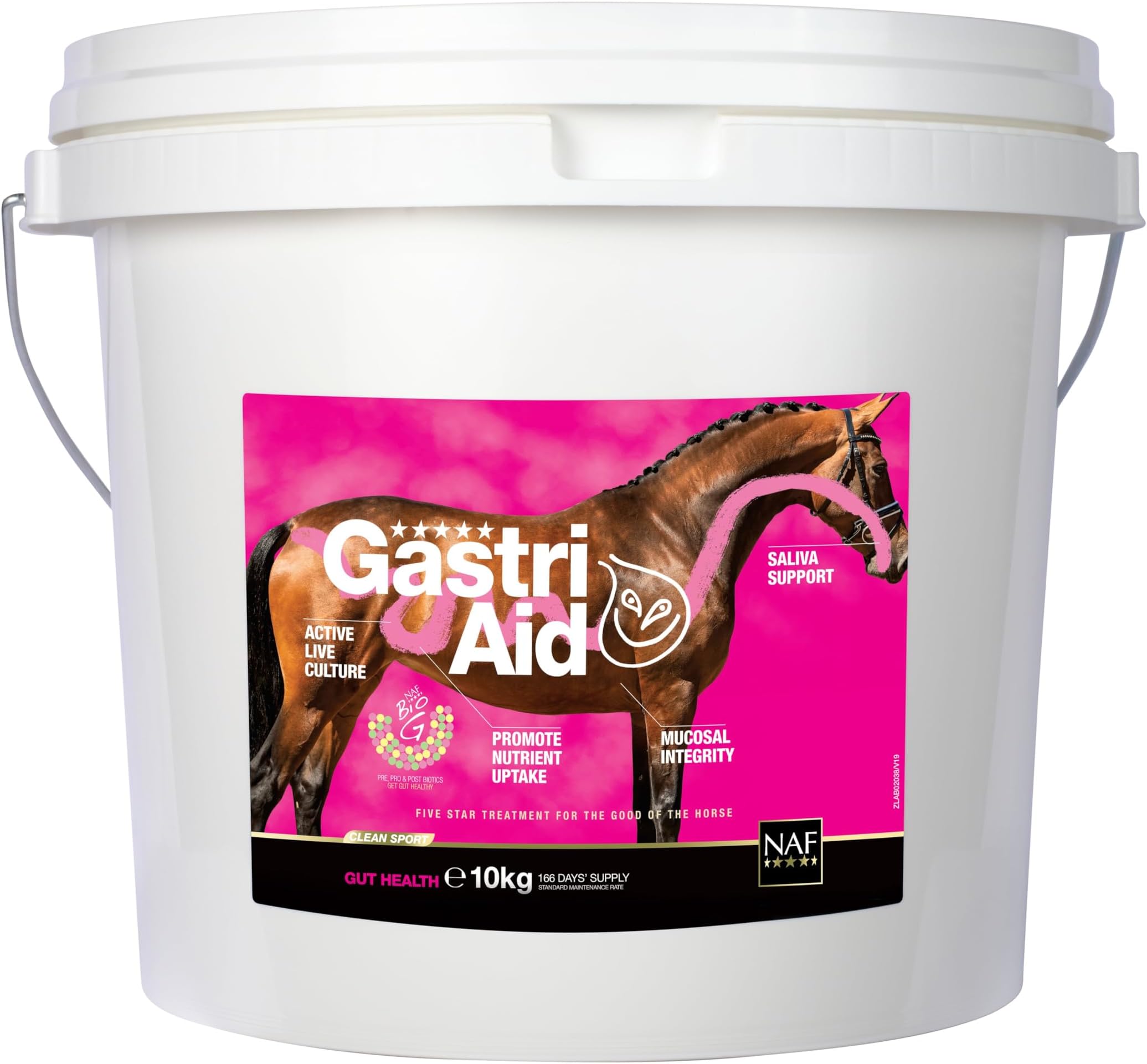 NAF Five Star GastriAid 10kg – Advanced Daily Gut Supplement for Horses – Supports Stomach Lining, Acid Balance & Digestive Health – With Prebiotics, Probiotics & Antacids