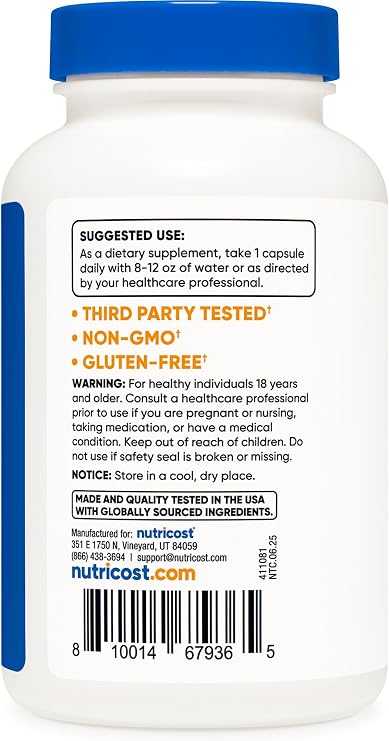 Nutricost L-Theanine 200mg, 240 Capsules - Double Strength