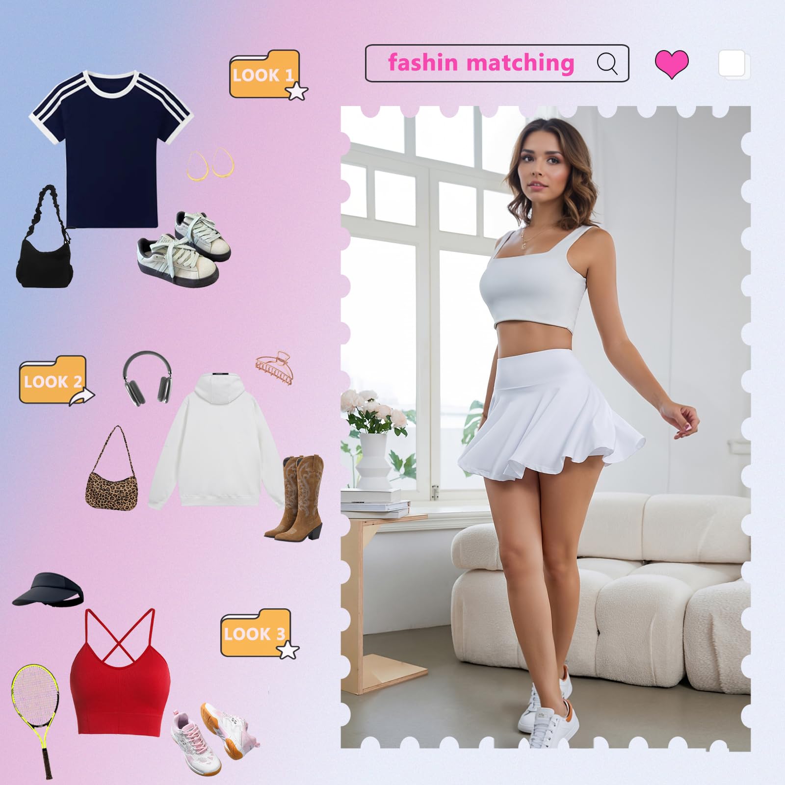 Faldas de Tenis para Mujer Falda Deportiva Plisada 2 en 1 Mini Faldas Pantalón Skorts de Golf con Pantalones Cortos Bolsillo para Correr Yoga Fitness Ciclismo Ejercicio Casual