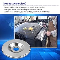 Vista 2 de Disco retráctil de 4 ½ pulgadas de diámetro, 055 pulgadas (0.055 in) de grosor, herramienta de fabricación de chapa metálica, reparación de paneles