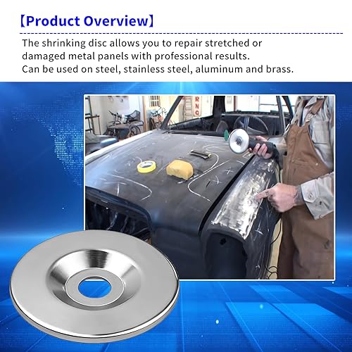 Miniatura 2 de Disco retráctil de 4  pulgadas de diámetro, 055 pulgadas (0.055 in) de grosor, herramienta de fabricación de chapa metálica, reparación de paneles