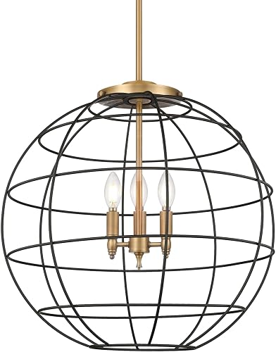 Innovations Lighting 221-3S-BB-CE-22-BK Essex Three Light Pendant Pendant Light 