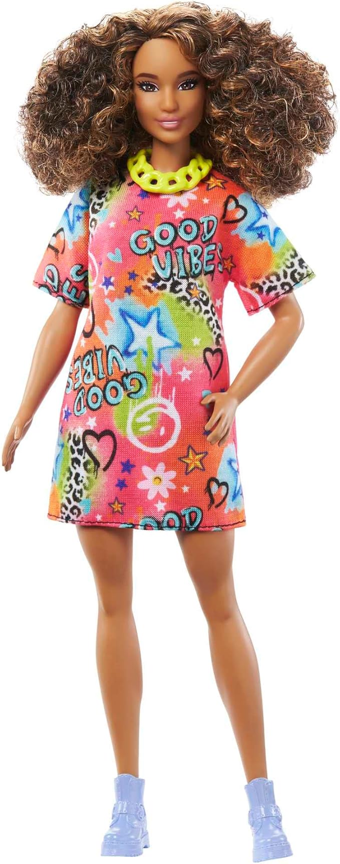 Barbie Fashionistas 201 Good Vibes Cabelo Encaracolado : Amazon.com.br ...