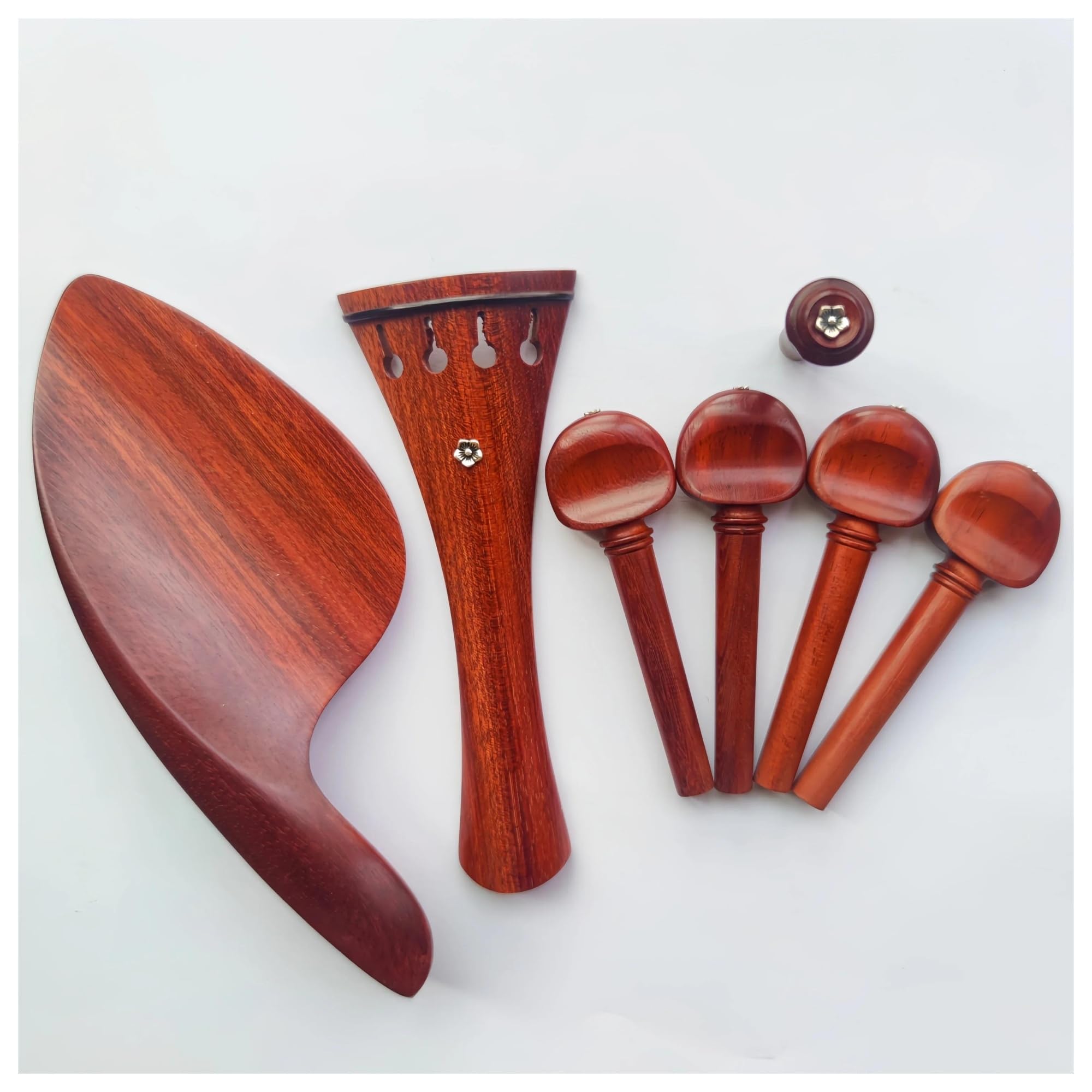 Accessori per violino 1 set di accessori per violino 4/4 full size inclusi mentoniera piroli e cordiera