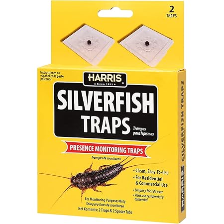 Amazon.com : Silverfish Trap — 12 Pack | Sticky Indoor Glue Trap for ...