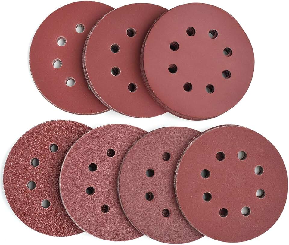 5 sanding discs adhesive