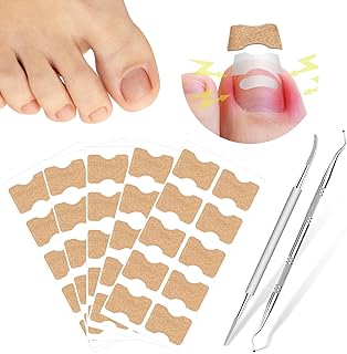 رقع تصحيح جيدة التهوية من جي جيه ان ال، 50 قطعة باديكير احترافية لاظافر القدم النامية تحت الجلد و2 اداة باديكير ليس من السهل سقوطها