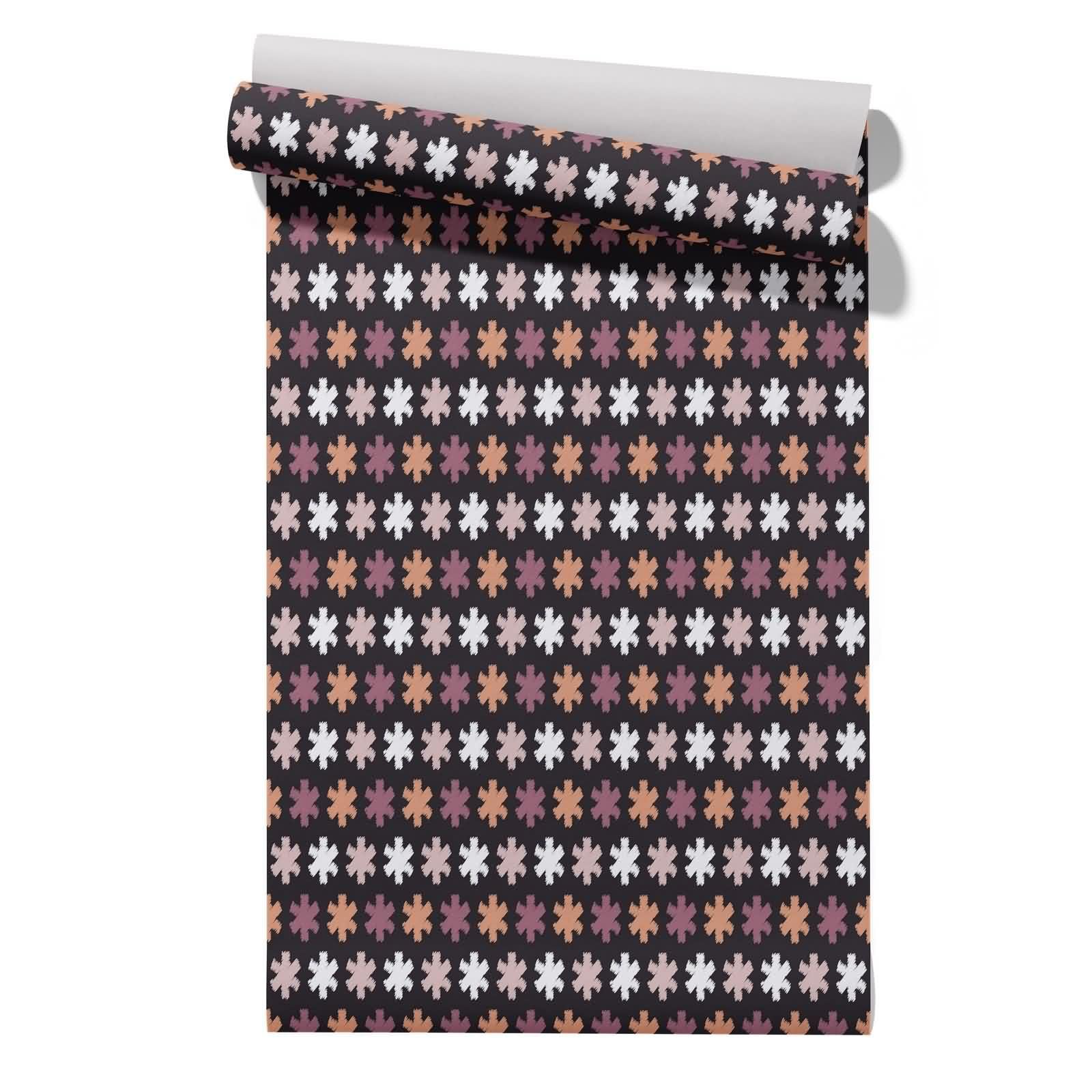 CEVAN Heavy Textured Wallpaper for Living Room Out Door Plastic Covering Panels Outdoor Use Snowflake Simple and Casual 45x300cm