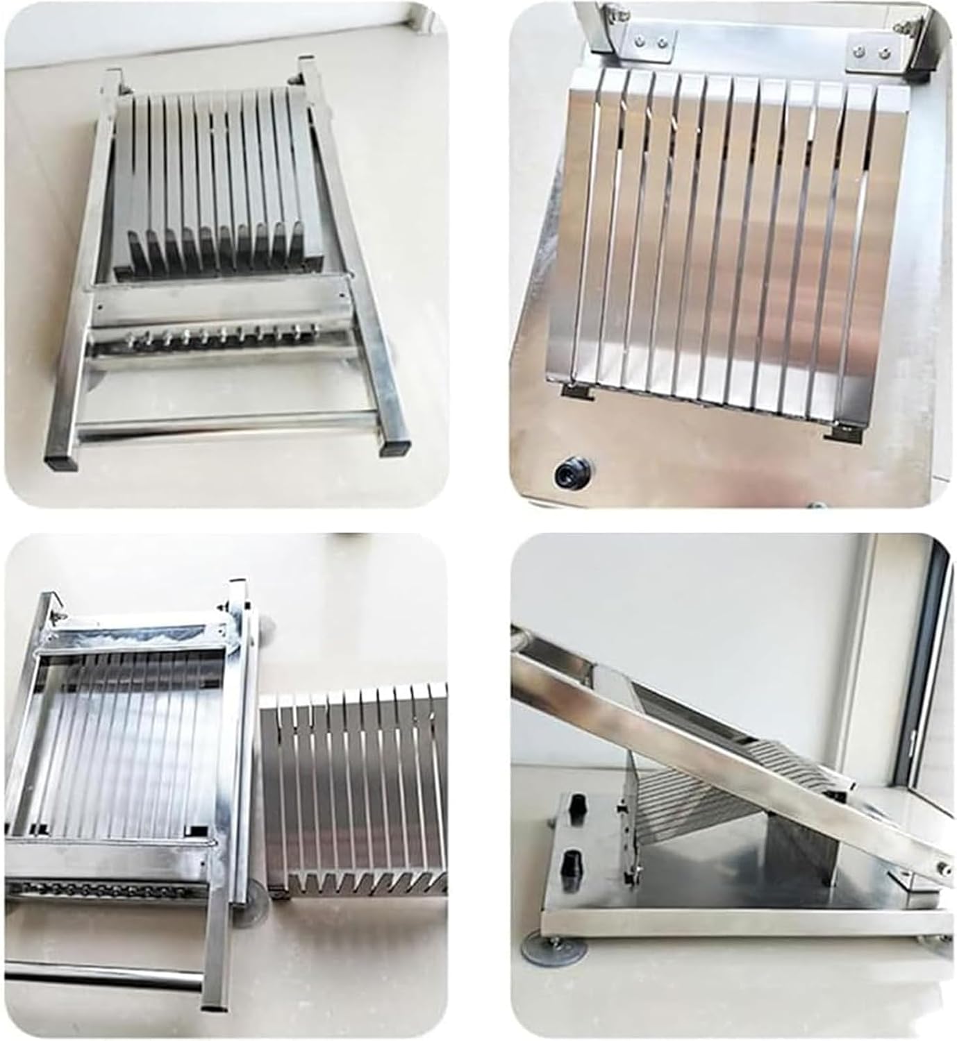 8/10/12 Segment Sushi Roll Slicer, Sushi Stainless Steel Maker, Rice Rolling Machine, Manual Slicer, Ham, Duck Blood & Tofu Slicing Machine, for Japanese Restaurants, Snack Bar, Hotels