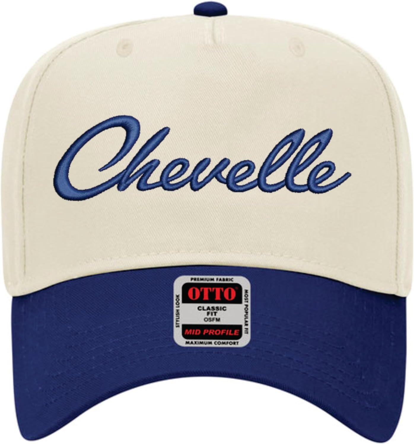 Classic Chevelle Embroidered Two Tone Cap Vintage Muscle Car Hat