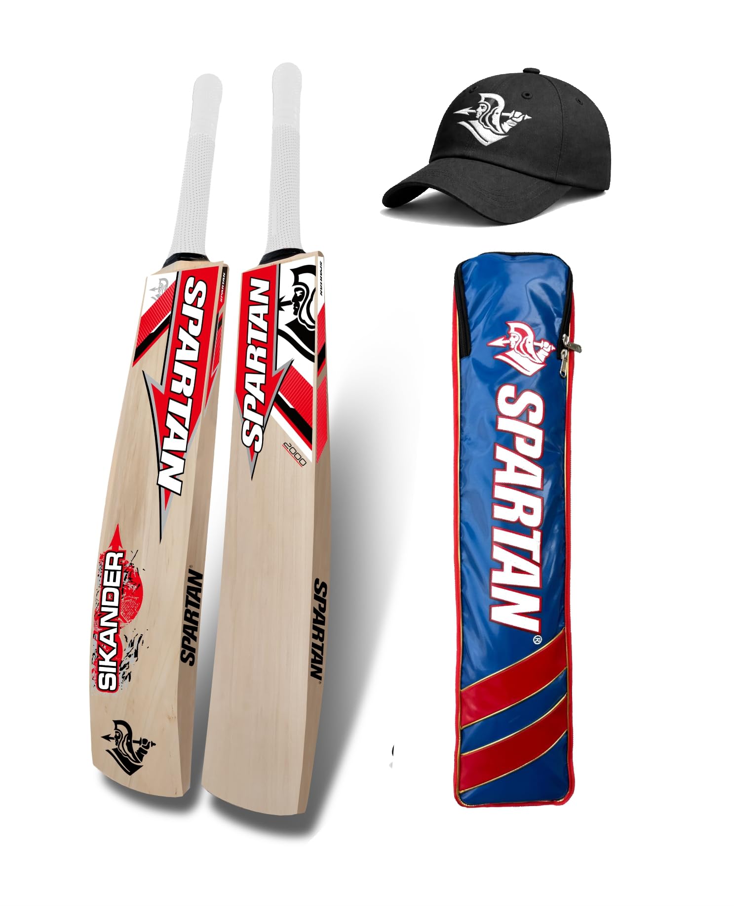 Spartan Sikander 2000 Kashmir Willow Cricket Bat Full Size | Chris Gayle Edition | Lightweight Hard Tennis & Leather Ball Bat | Thick Edges | Free Spartan Cap & Bat Cover-image-19