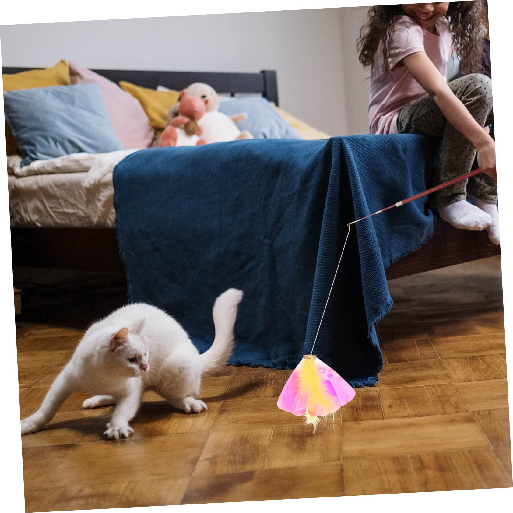 POPETPOP 32 STK Katzenwurm Spielzeug Katzentrainer Spielzeug Kau Kätzchen-stäbchen Nachfüllpackung Für Katzenwurm Katze Spielen Haustier Plüsch Stock