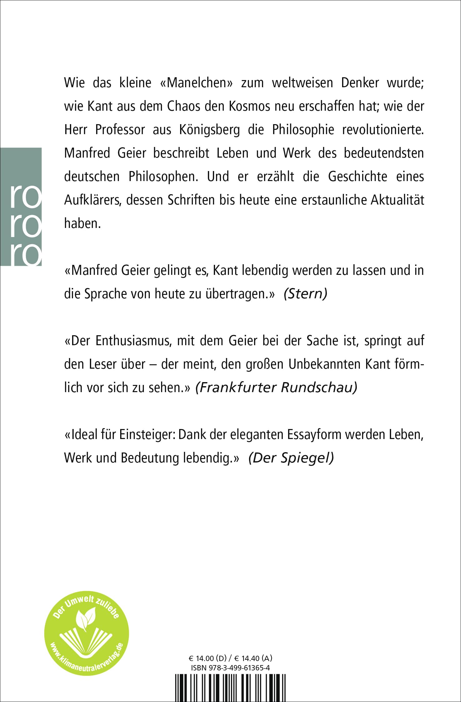Kants Welt: Eine Biographie (Rowohlt Monographie)