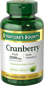 Natures Bounty Triple Strength Cranberry w/Vitamin C Softgel - 250ct, 0.18 Bottle