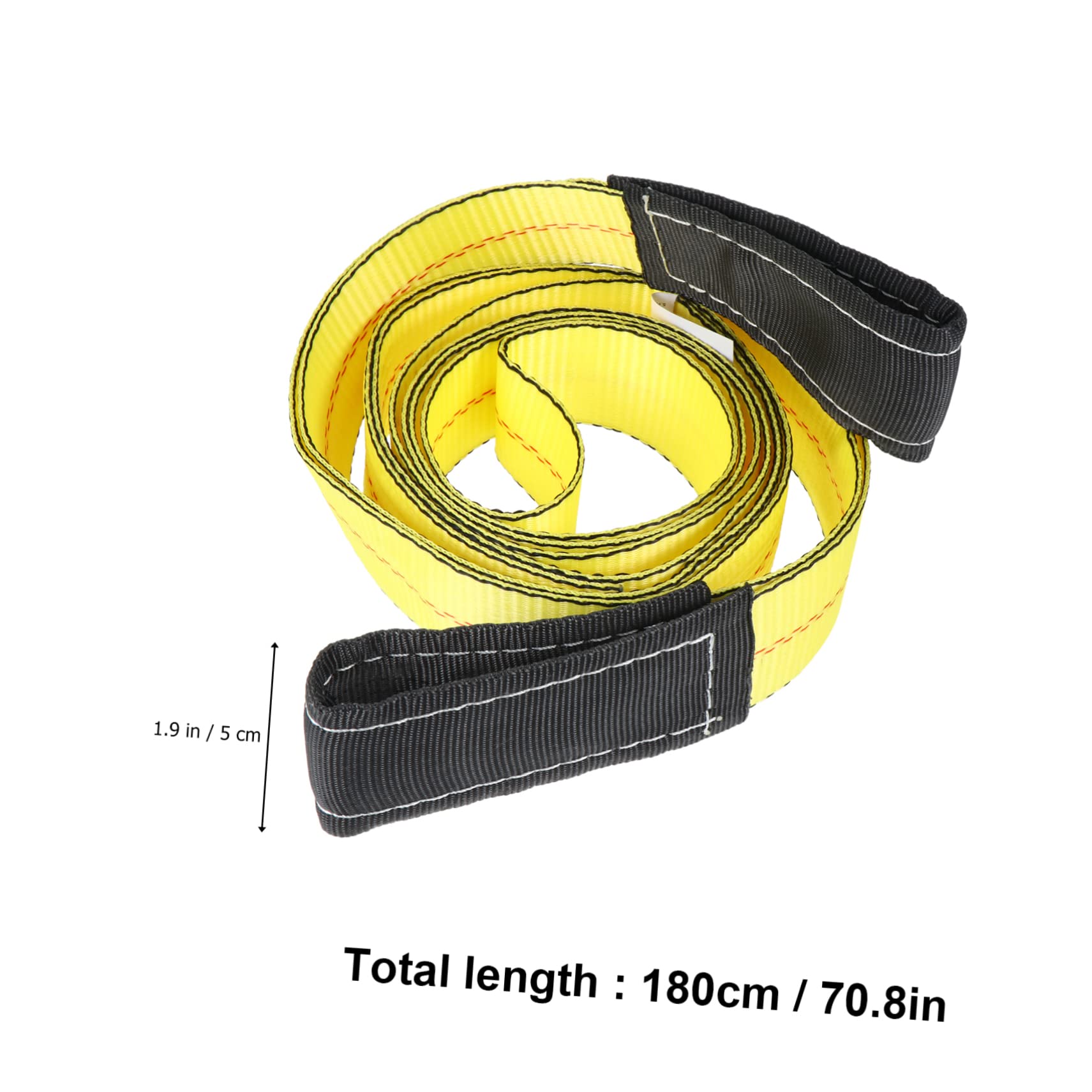 NAMOARLY 2pcs Sling Crane Lifting Belt Crane Straps Heavy Duty Tow Strap Industrial Flat Eye-Eye Rope Strap Heavy Lifting Straps Winch Strap Flat Lifting Belt Polyester