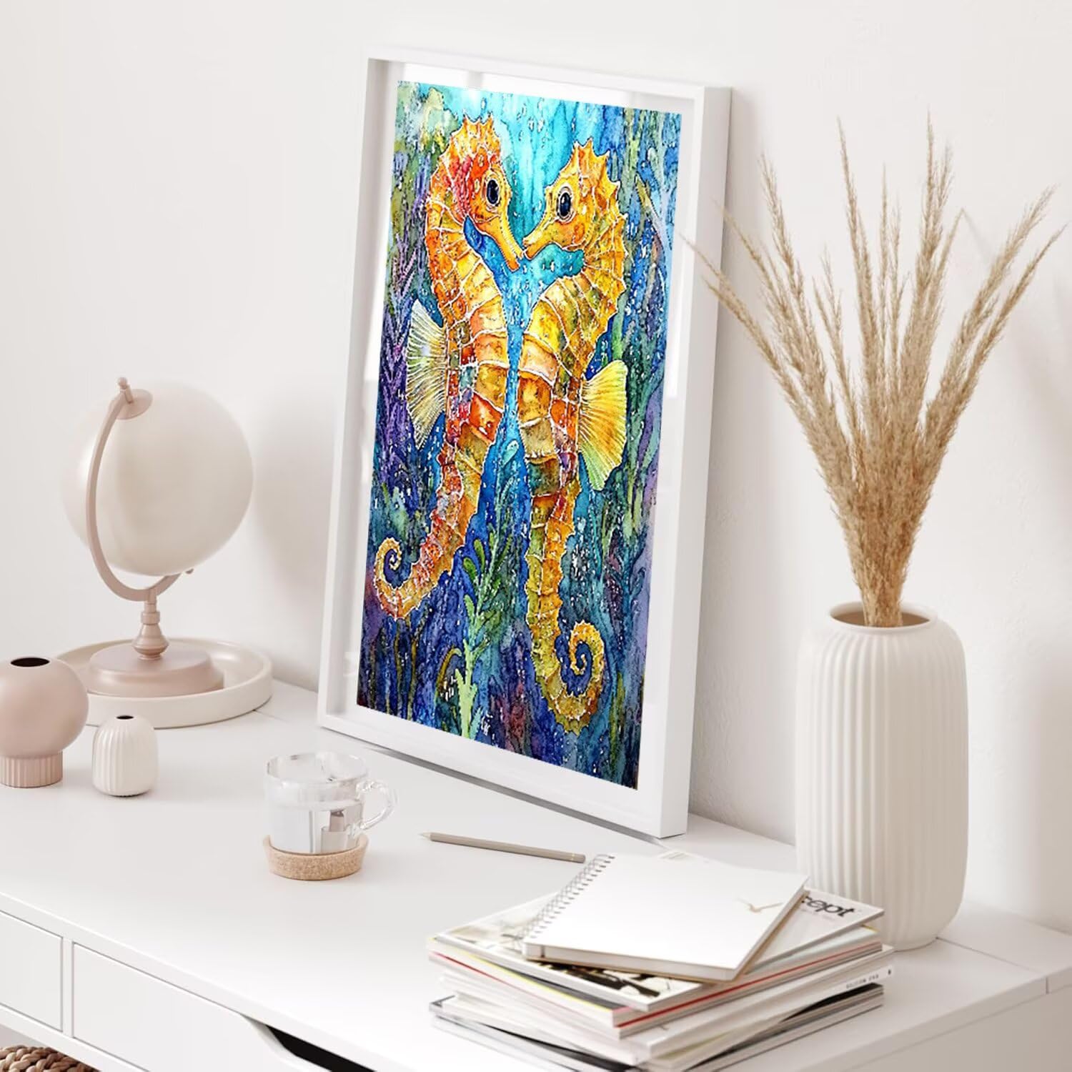 Hyupuanj Seahorse Ocean zestaw do malowania diamentami dla dorosłych