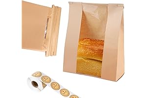 Dualshine 100 Pcs Coffee Bean Bags with Closure Strips