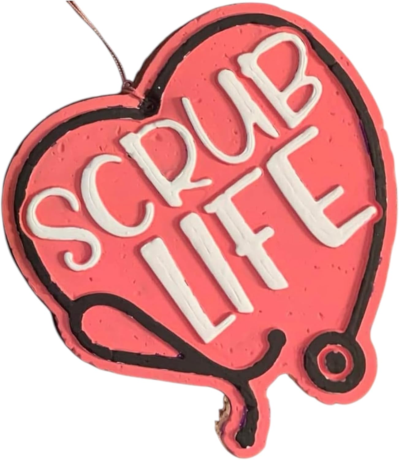 Scented Scrub Life Stethoscope Hanging Car Air Freshener, Car Interior Accessory, Auto, Mirror Ornament, Highly Fragrant, Medical, Healthcare Professional, Nurse, Doctor, CNA, (Frooty Loopy)