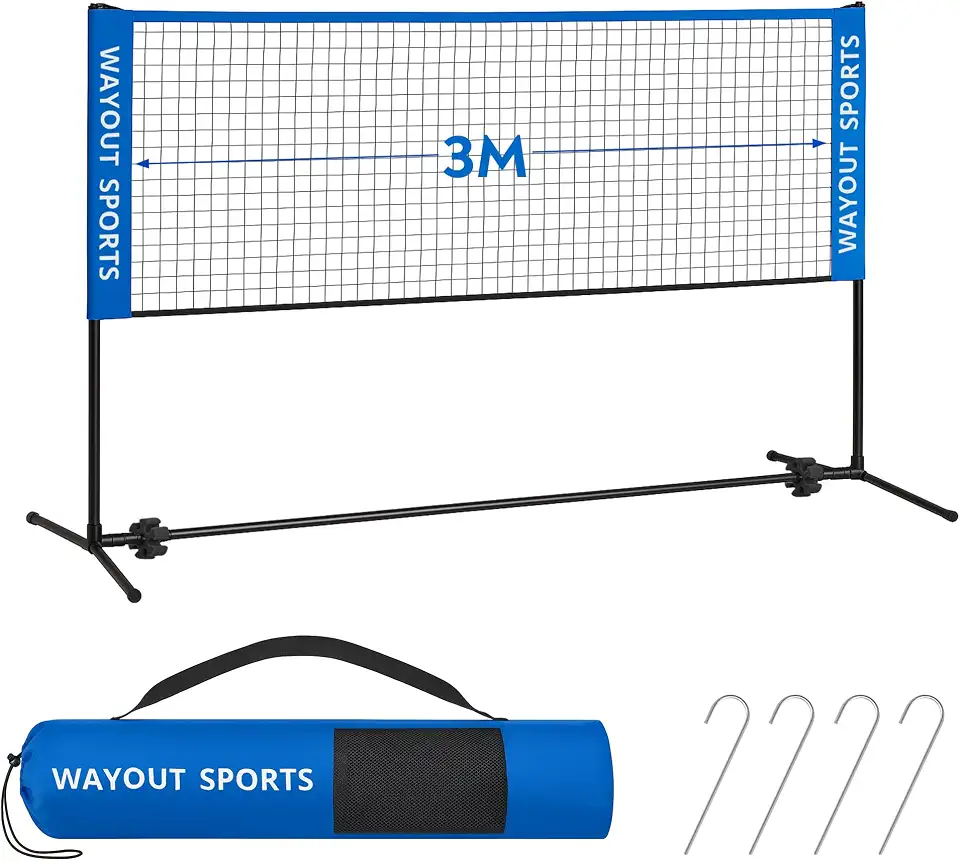 Red Ajustable y Plegable para Bádminton, Tenis, Voleibol y Fútbol