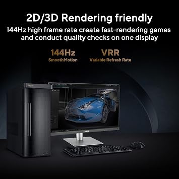 ASUS ProArt Display PA278CGRV Monitor - 27, IPS, 144Hz, QHD 2560 x 1440, 97% DCI-P3, ΔE < 2, Calman Verified, USB-C PD 96W, Lightsink, Auto KVM, Ergonomic Stand, VESA DisplayHDR 400, 3 Year