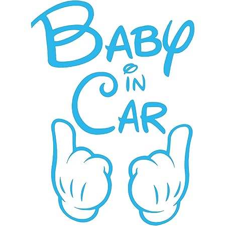 Amazon Co Jp 全16色 人気 ベイビー イン カー ステッカー Baby In Car Sticker 車用 シール Vinyl Decal バイナル デカール ステッカー Hands 1 スカイブルー 並行輸入品 車 バイク