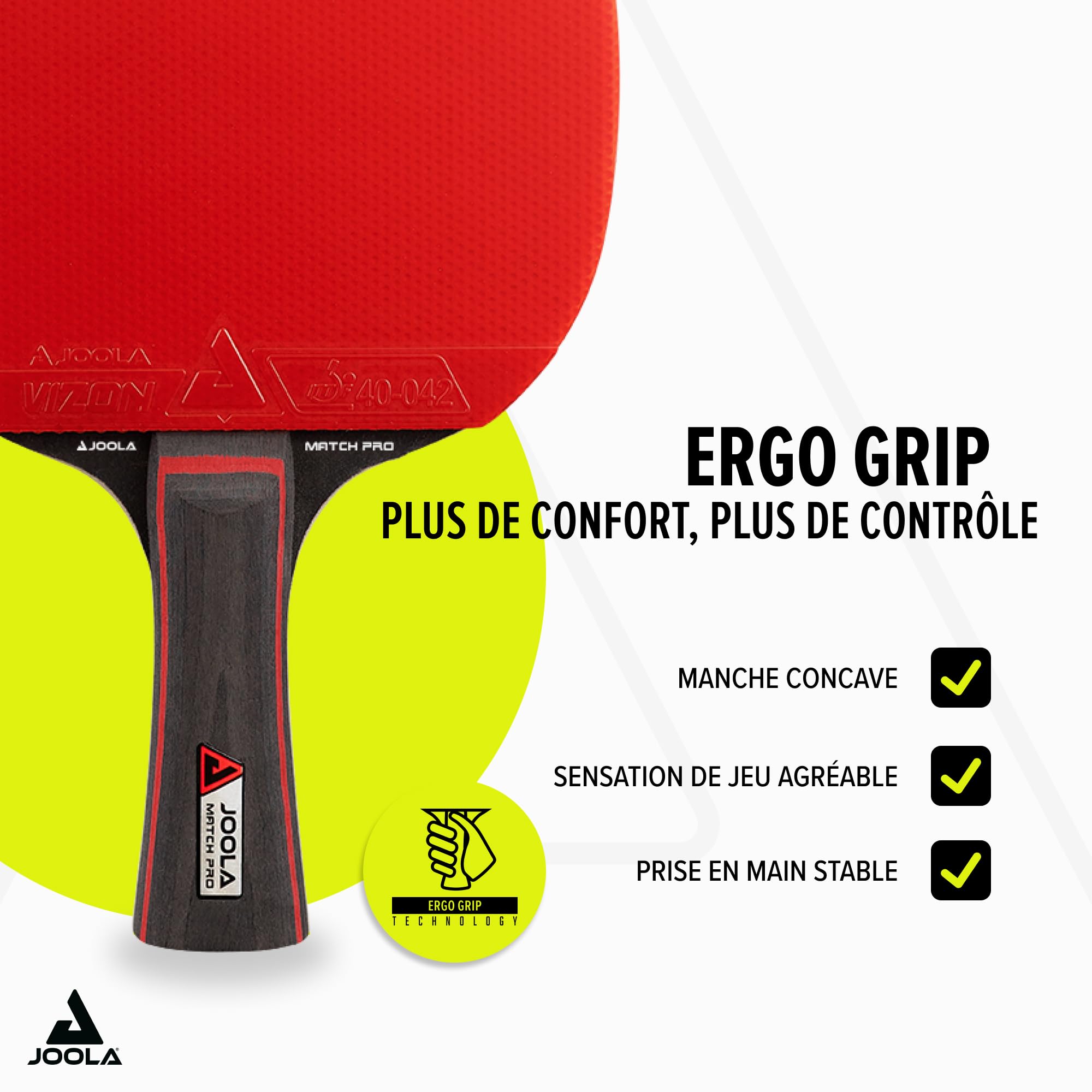 JOOLA Set de Tennis de Table, 2 Raquettes 3 balles Housse de ping-Pong