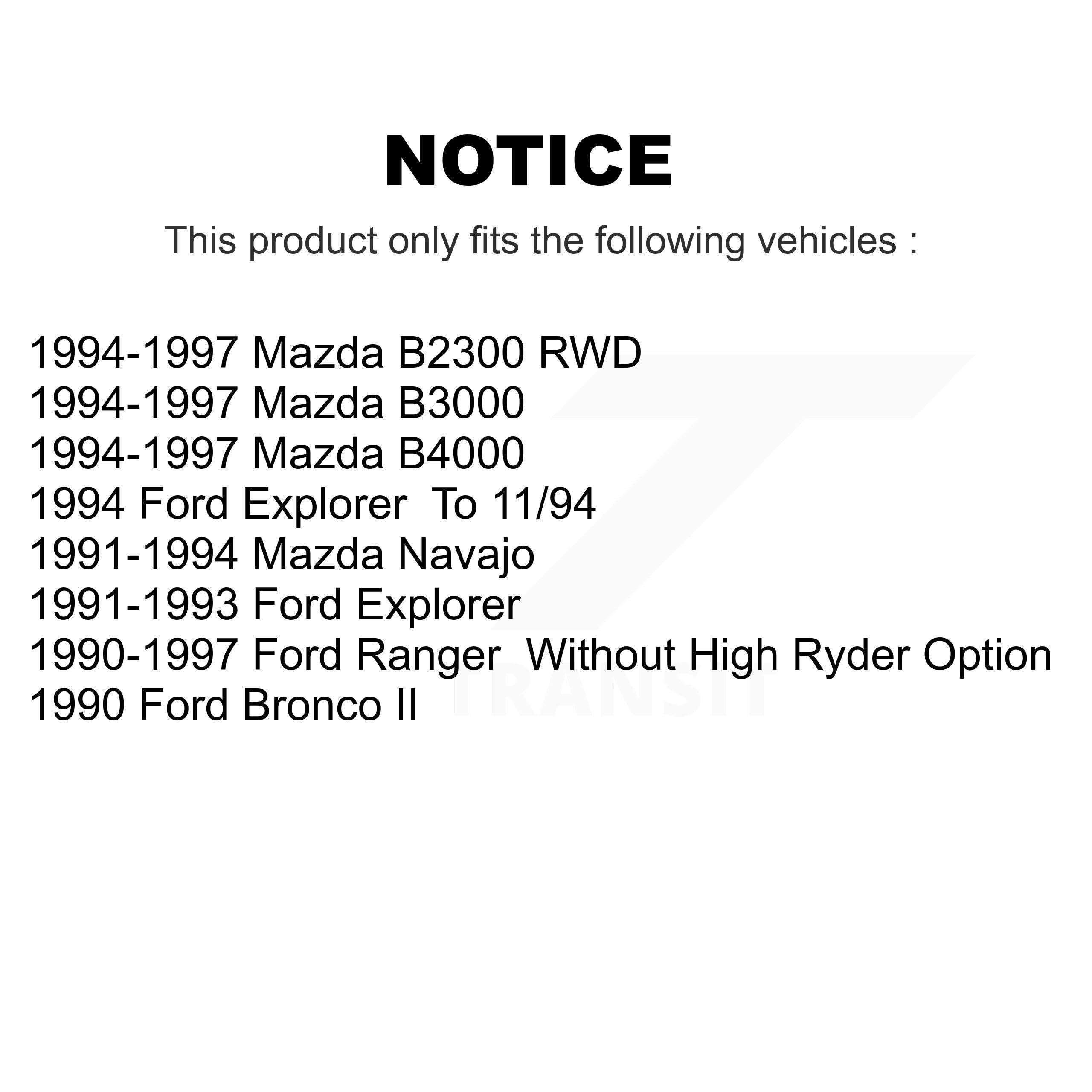 TMC K78-100052 front shock absorbers, constructed with SteelPro alloy steel for durability.
