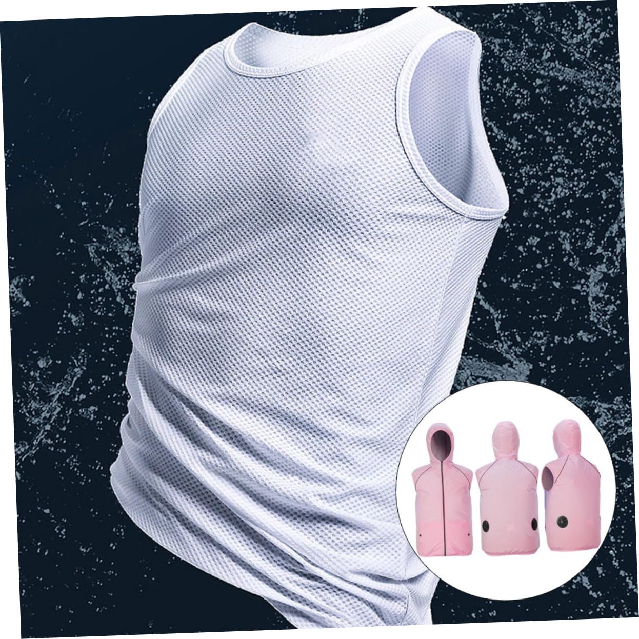 DOITOOL Chaleco De Enfriamiento Chaleco De Hielo Reflectante Chaqueta De Enfriamiento De o Ventilador De Ciclismo Chaquetas Reflectantes Para Hombres Alimentado
