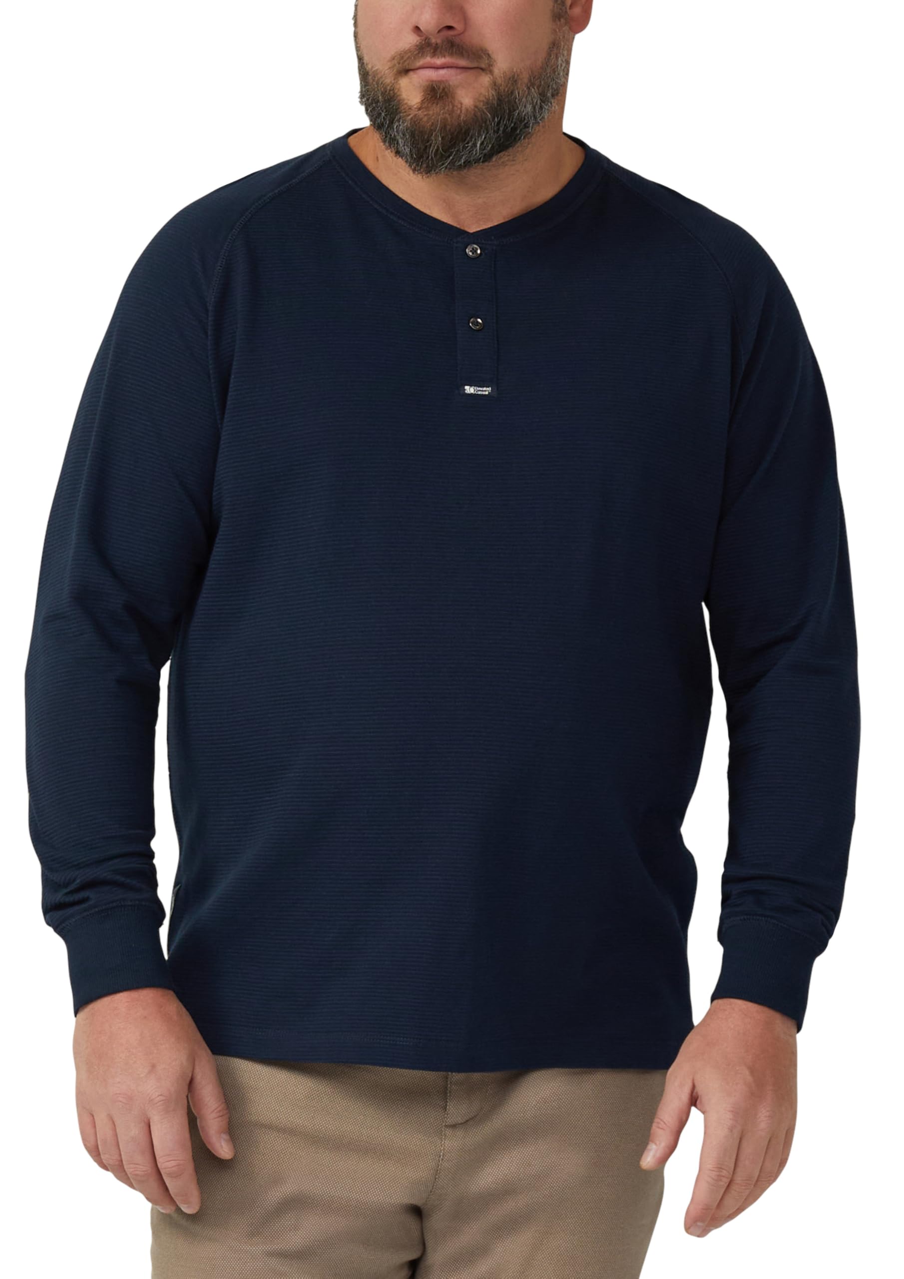 s.Oliver Strukturiertes Langarmshirt mit Henley-Ausschnitt