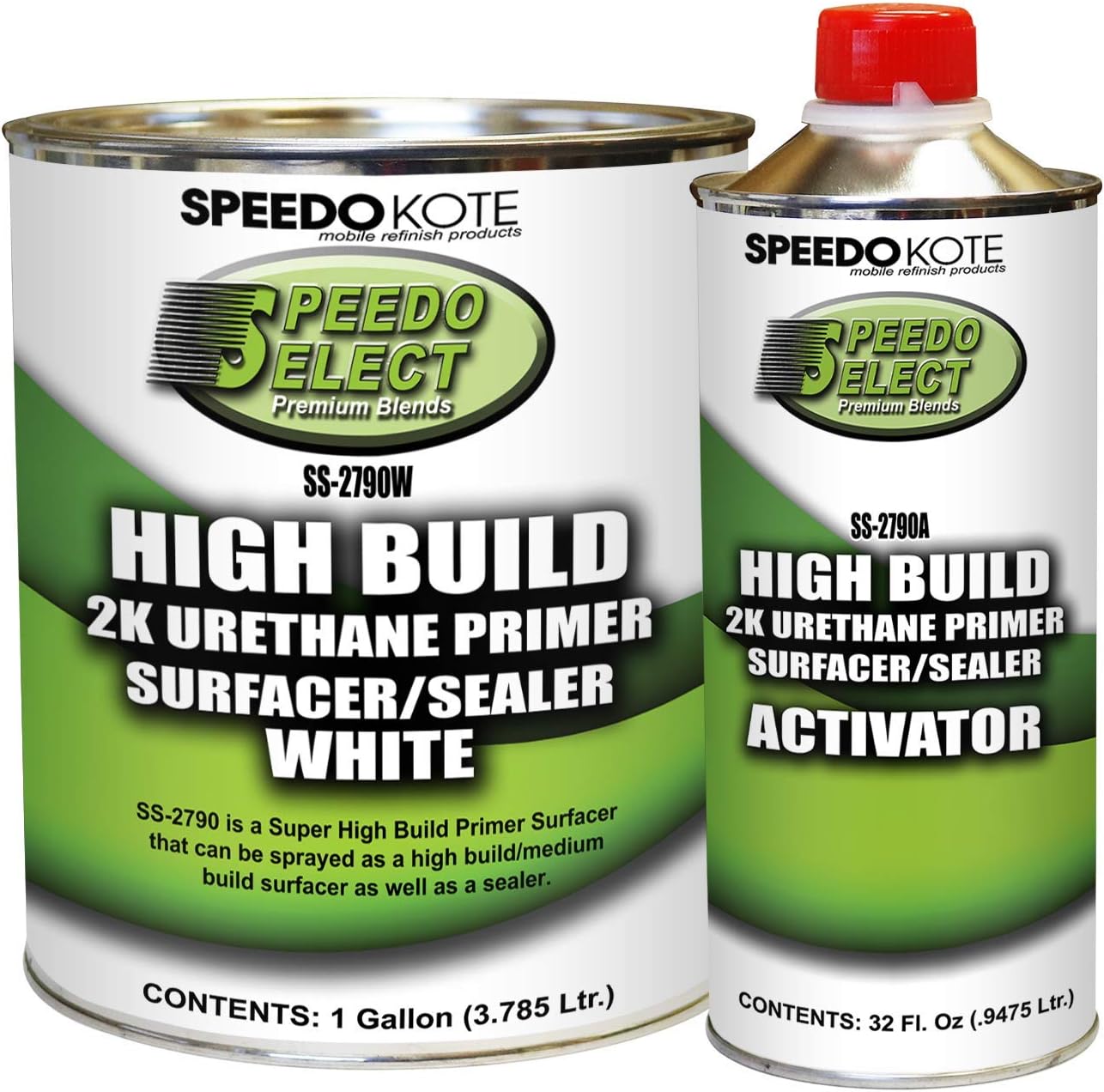Speedokote SS-2790W/SS-2790A Super Fill High Build Primer WHITE. For California, Delaware, or Maryland, order SMR-221W