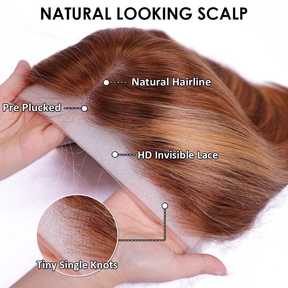Selina P4/30 Highlight Bob Wig Human Hair 13x4 Lace Front Wigs Human Hair 180% Density Brazilian Virgin Hair Glueless Wigs 10 Inch