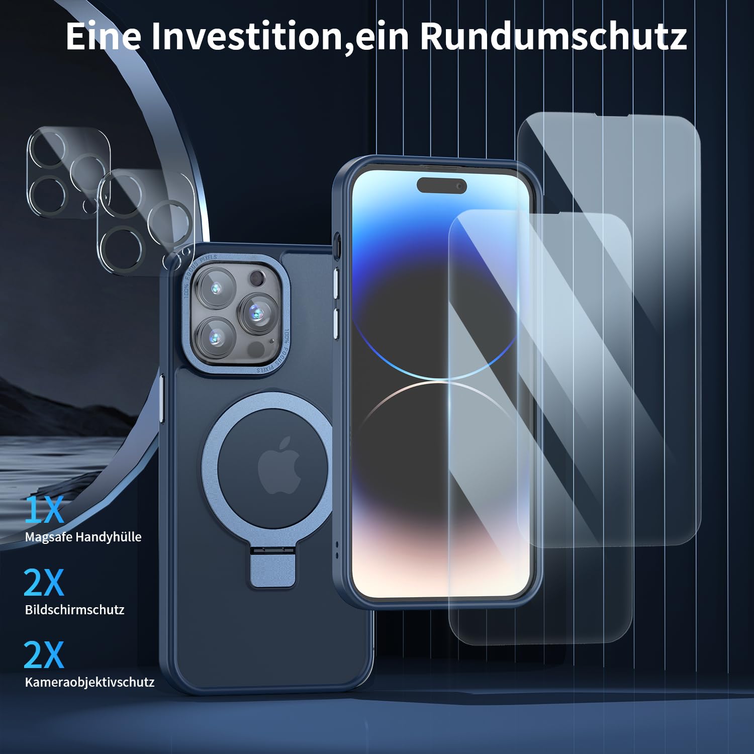 編集中》iPhone14Proケース フィルム2枚 MagSafe対応 Amazon.co.jp